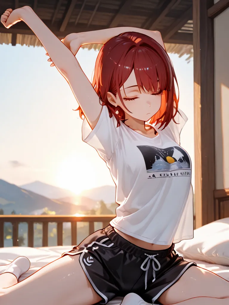 今日はベッドの上でいいや(笑)