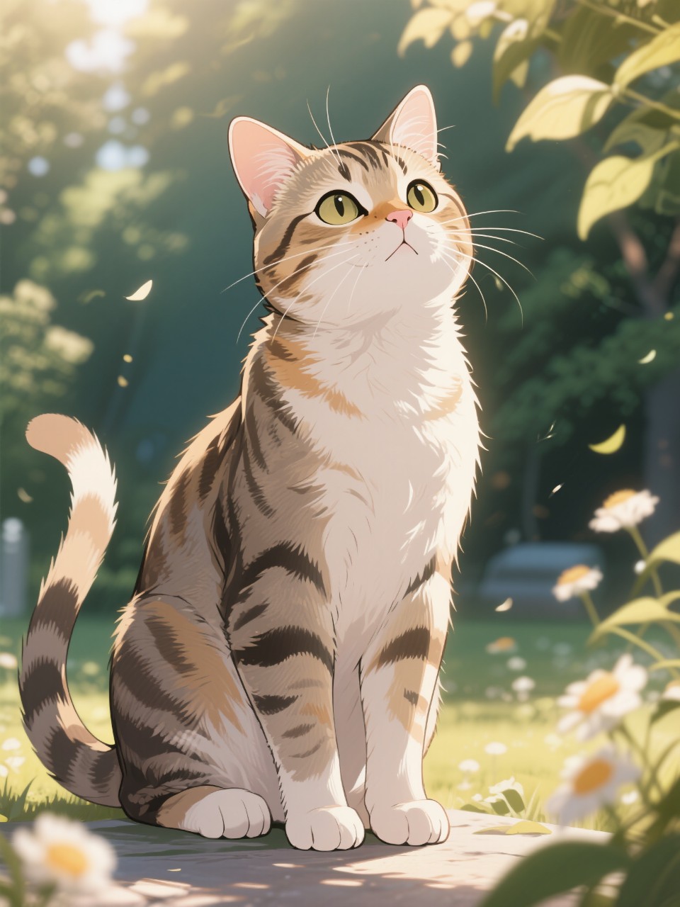 初夏の日差しもあったかいにゃ〜 — neko(⁠｡⁠･⁠ω⁠･⁠｡⁠)⁠ﾉ⁠さんのAIイラスト