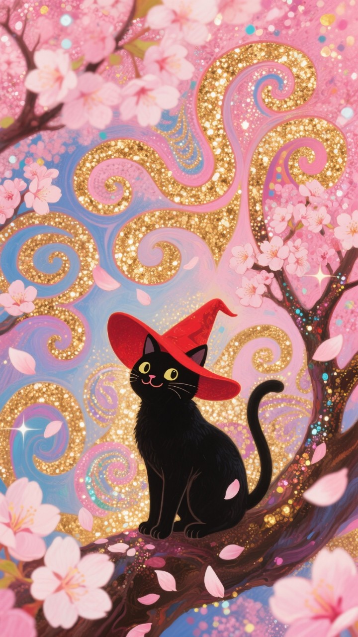 黒猫ネロの冒険🌸サクラ編 (4枚組)