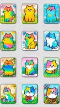 虹色子猫、スタンプ、春夏秋冬