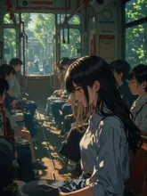 バスで見た人