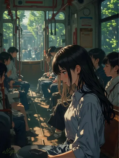 バスで見た人