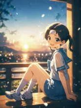 とある夏の夕暮れ