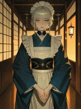 新入り仲居さんは金髪美人