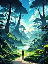 world — にまあはさんのAIイラスト