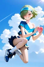 フライング・ハートアクションのチアガール！…緑