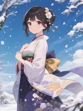 雪でーす