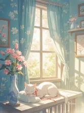 ぽかぽか春の日差し まだ寝ていたりにゃり