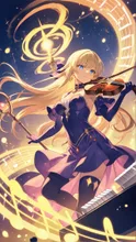 風に乗る音色 — バイオリンイラストのAIイラスト|SUPPART