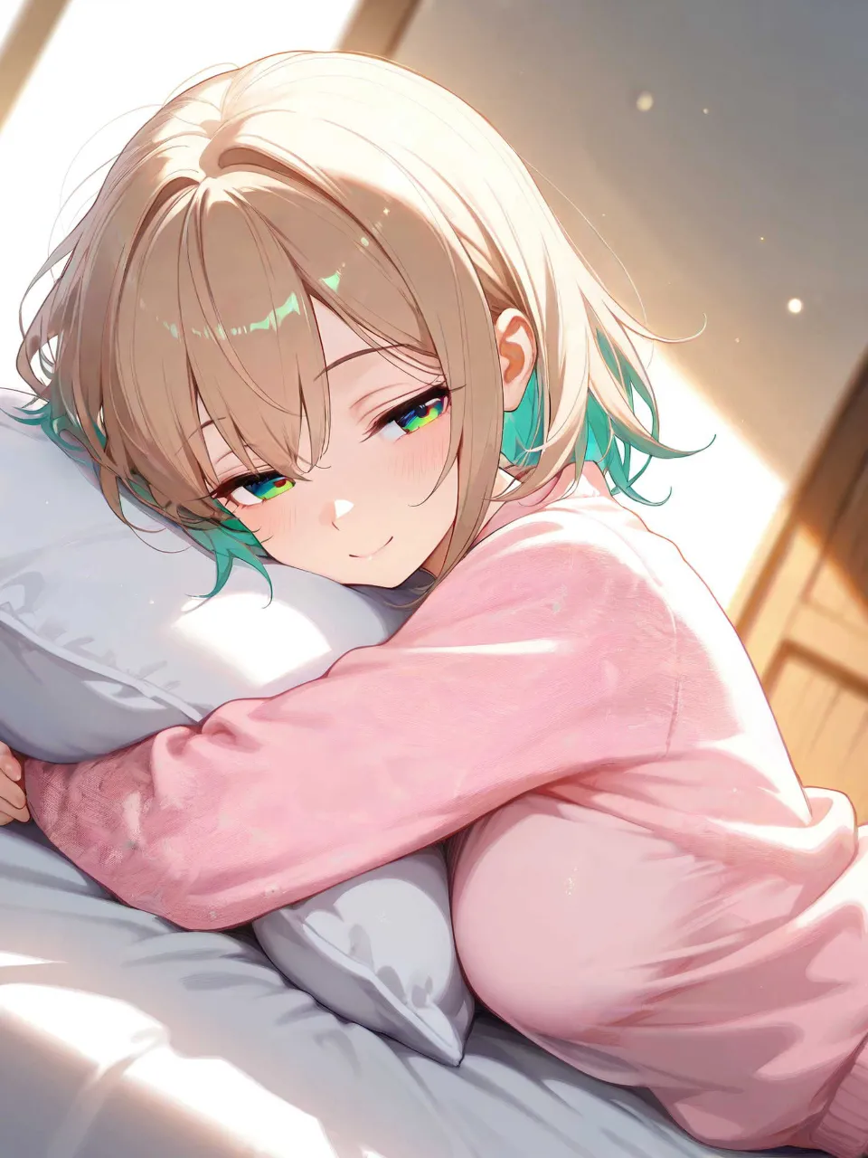 寝起きの稚奈。