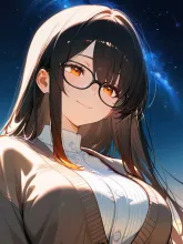女性天文学者·星空を見上げて の投稿作品