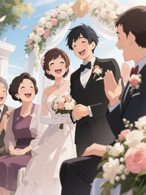 結婚式のハプニングで爆笑