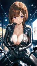 黒ライダースーツ