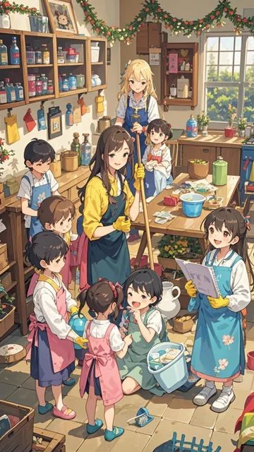 みんなでお手伝い