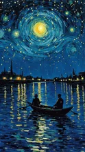 蛍と星月夜