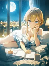 夜ふかし·寝ない理由は自由 の投稿作品