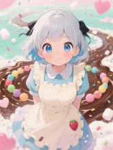 お菓子の国の結衣。