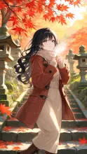 P 紅葉彩る