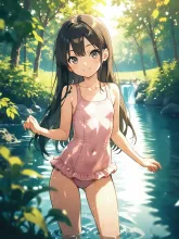 川遊び