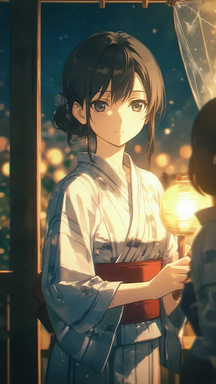 変な灯りを持ってる次女