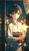 変な灯りを持ってる次女