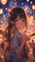 夏祭りの夜·夏祭りチャレンジ の投稿作品