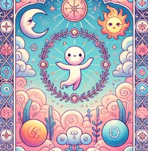 タロットカード「世界」〜AI生成〜