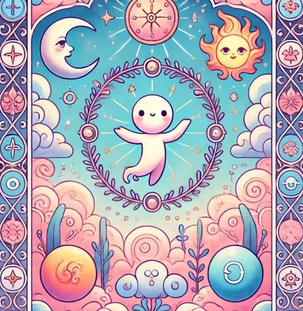 タロットカード「世界」〜AI生成〜
