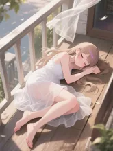 お昼寝の陽子。