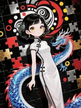 GO-UP ART 【Neither】Peraly: China Dragon. — チャイナドレスのAIイラスト|SUPPART