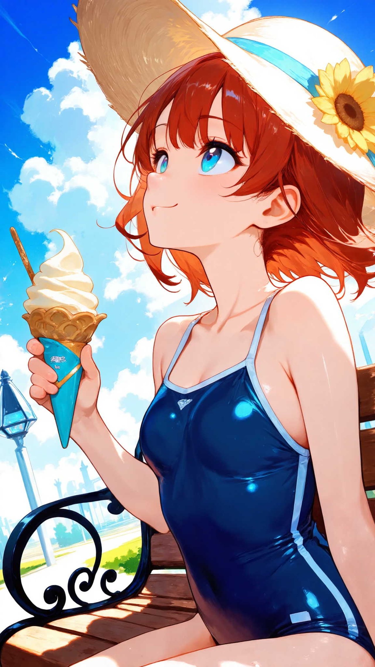 真夏のオアシス — たまごさんのAIイラスト