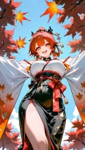 秋の化身·紅葉をまとって の投稿作品