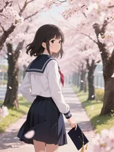 卒業式後の帰り道