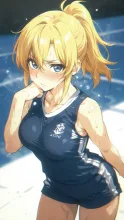 真夏の体育会系女子·汗がきらめく、健康美 の投稿作品