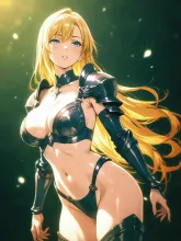 女戦士見つめる — そばかすさんのAIイラスト