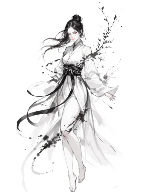 白装束、襟の左前、足無し、雪女画、遠野物語 - 白い服