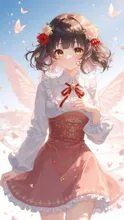 フリルの服を着た妖精