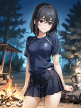 林間学校·焚き火を囲む夜 の投稿作品