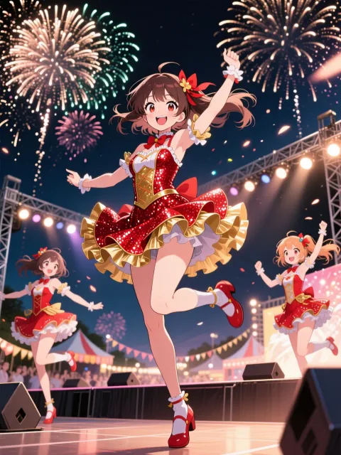Midsummer idol fireworks stage - 真夏のアイドル