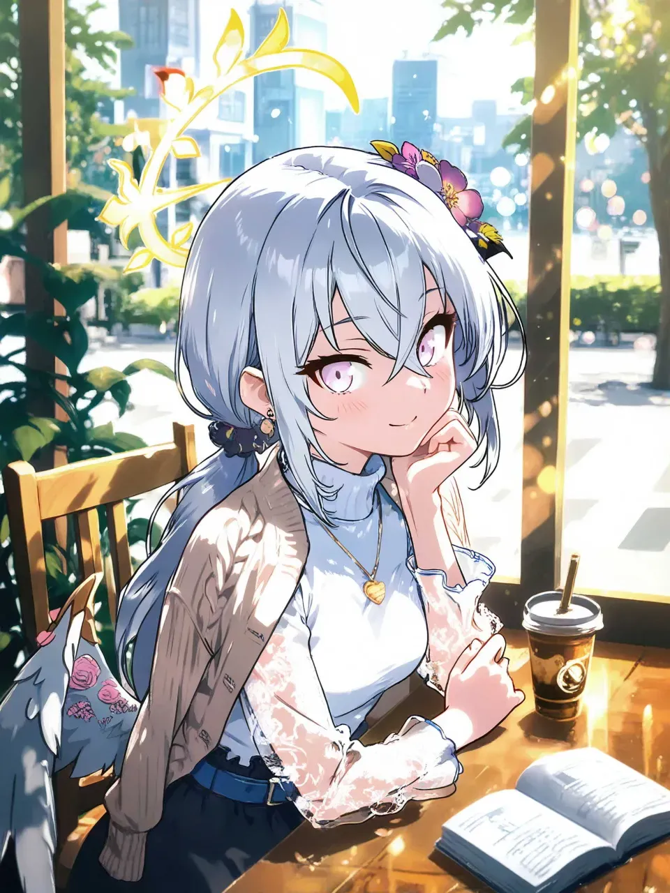 穏やかなカフェで