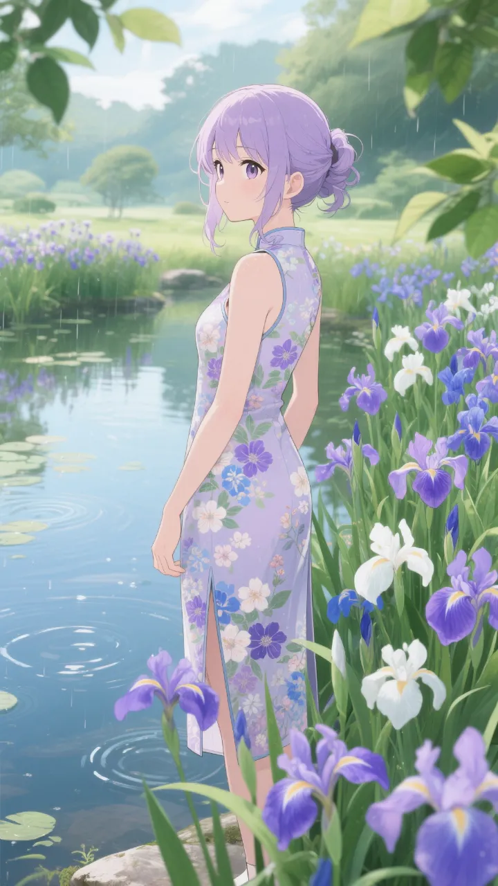 S　水辺に溶ける、淡き花の記憶