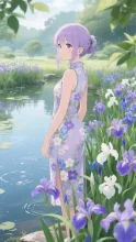 S　水辺に溶ける、淡き花の記憶