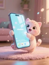 ボクのスマホだぁ(˶' ᵕ ' ˶)🎶あそぶぞー