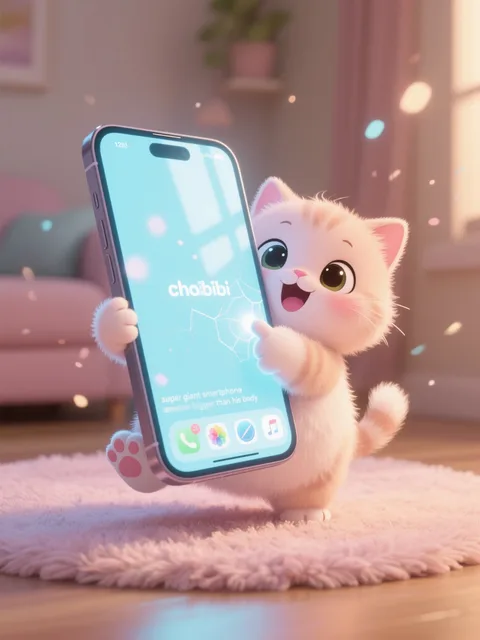 ボクのスマホだぁ(˶' ᵕ ' ˶)🎶あそぶぞー