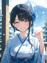 富士山の意思を宿した黒髪美少女