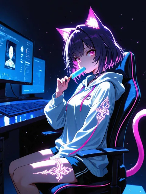 ツキヨの猫耳配信