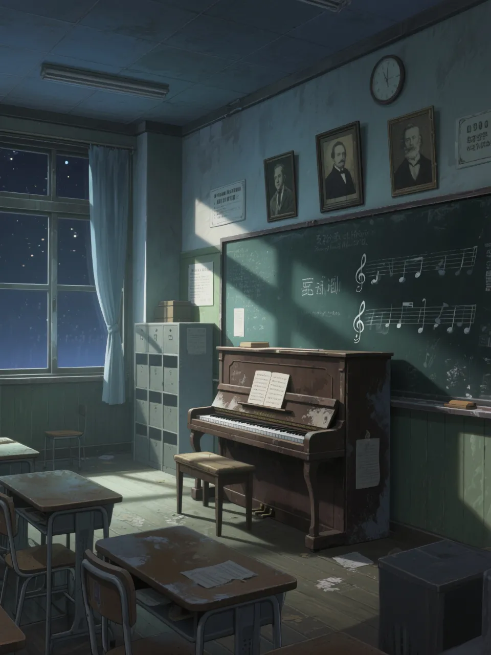 廃校の音楽室②