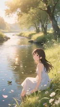 川辺のひととき·今宵チャレンジ の投稿作品