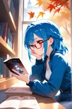 秋の図書館