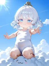 雲の擬人化…新米入道雲